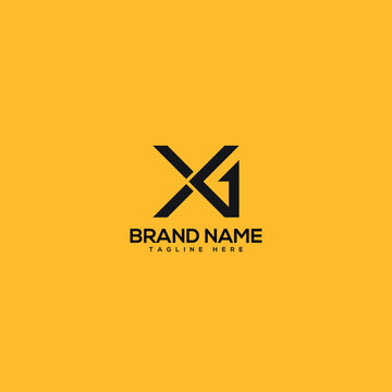 Abstract initial letter XG GX logo design template - vector.