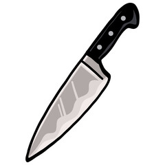 Kitchen Knife Drawing Illustration Art