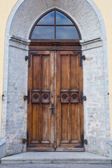 old wooden door