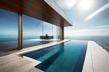 Fototapeta premium luxury swimming pool