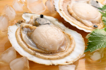 日本産の活ホタテのイメージ