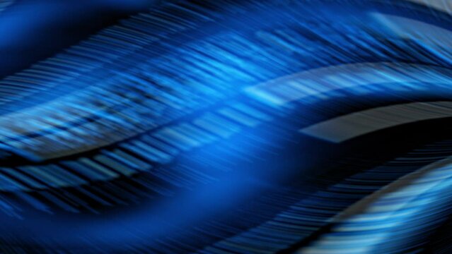 a blue and black background with a pattern of lines.