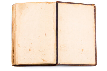 Naklejka premium Open Book blank on white