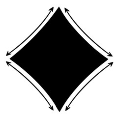 Black line minimal shape decorated