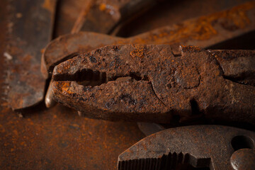 Old rusty tools