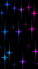 Abstract illustration Twinkling vibrant colorful star in vertical high resolution. Easy to use.