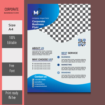 corporate business flyer design template