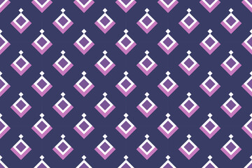 ethnic pattern design, geometric element, repeat and seamless for print, textile, fabric, scarf or carpet.