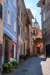 Fototapeta na wymiar Pignone, old town in Liguria