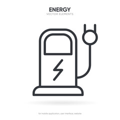 3d thunder bolt vector. Flash logo. Lightning icon push button. Electrical sign. Thunderbolt symbol. Charge charging energy sign on white background isolated for ui ux mobile app websites.