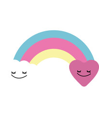 Rainbow Kids Illustration