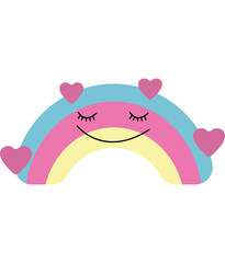 Rainbow Kids Illustration