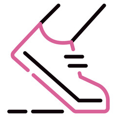 Outdoor Jogging Icon illustration