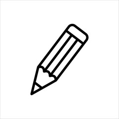 pencil icon , for web design, vector isolated on white background