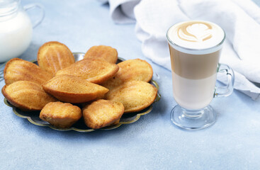 French cookies Madeleine in the form of shells