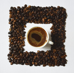 cup of coffee beans
