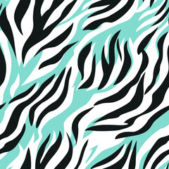 Fototapeta na wymiar Abstract Zebra Texture: Vector Pattern