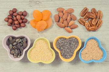 Healthy ingredients as source iron, vitamins and minerals. Best food in fight against anemia