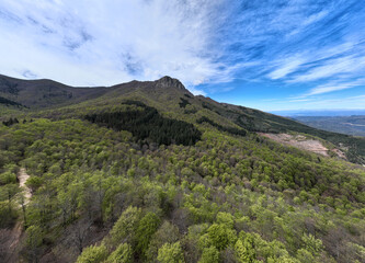 Obraz premium landscape with sky and clouds from an aerial point of view