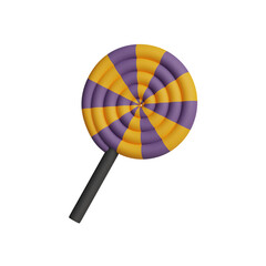 3d Halloween lollipop icon