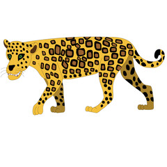leopard cartoon isolated