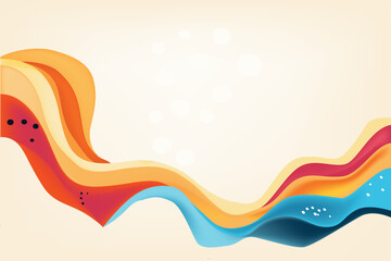 Vector abstract colorful flowing waves.  Colorful background for technology, science, music or modern concept.