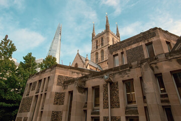 Fototapeta na wymiar Southwark Cathedral gothic architecture London UK