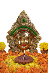 Happy Navratri, Durga Pooja, Maa Durga Face