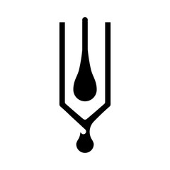 tilak mark glyph icon vector. tilak mark sign. isolated symbol illustration