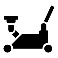 Car Jack Repair Service solid glyph icon