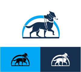 Smart dog logo design