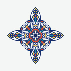 Vintage decorative ornament design element. vector illustration. 