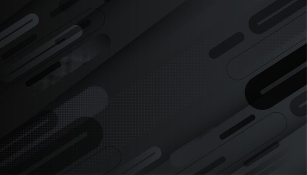 black Minimal geometric background. Simple shapes with trendy gradients