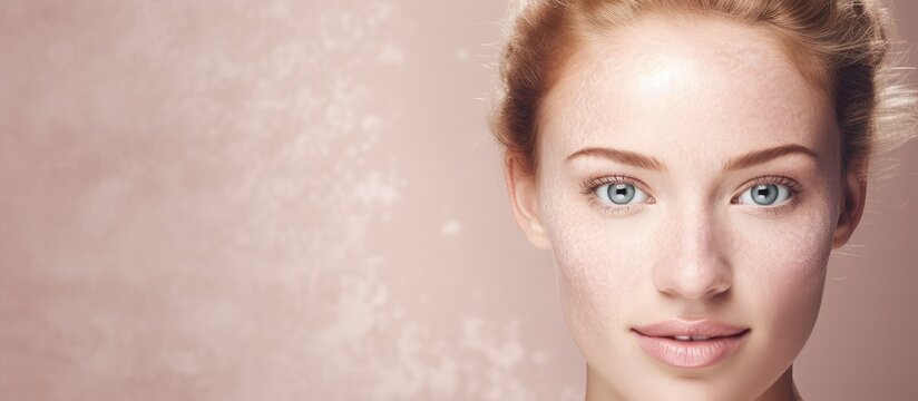 Composite portrait of young woman representing diverse skin types promoting skin care awareness