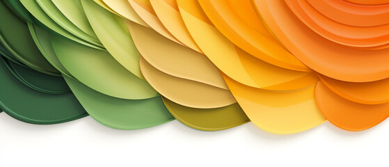 Abstrakcyjne tło - kolorowa farba olejna nakładana szpachlą na płótnie w warstwy. Kolor zielony i pomarańczowy - letnie odcienie - zestawienie