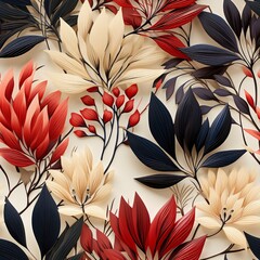 Beautiful elegant floral seamless pattern