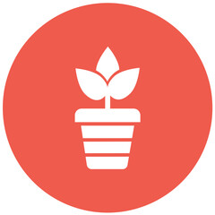 Plant pot Vector Icon Design Illustration