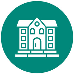 Mansion Vector Icon Design Illustration