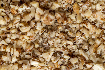 walnut, walnuts, table, cut, during, cooking, chopped,