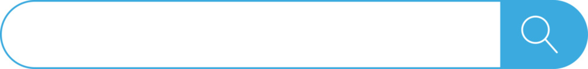 検索バー　アイコン　青