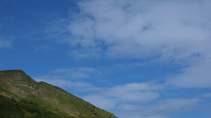 clouds over the mountains