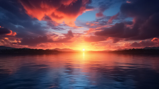 sunset over the sea © STOCK PHOTO 4 U
