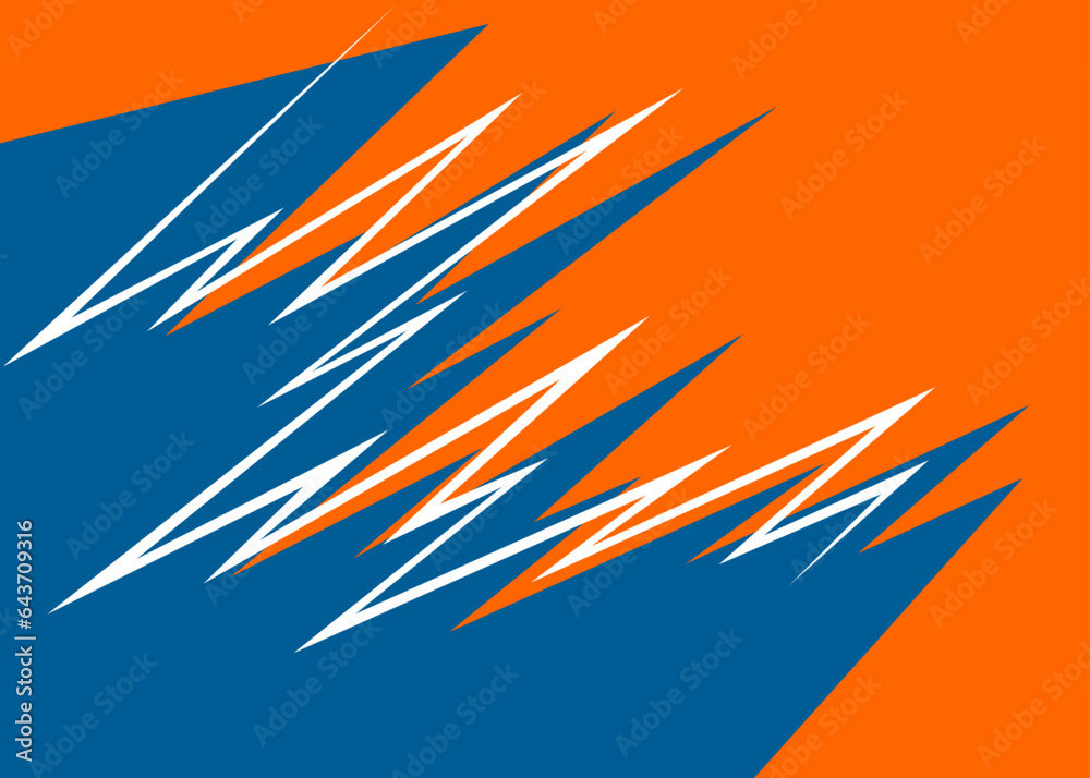 Poster abstract background with jagged zigzag line pattern and with some copy space area