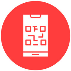 Qr code Vector Icon Design Illustration