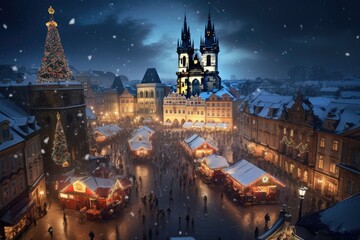 Fototapeta premium European Christmas markets