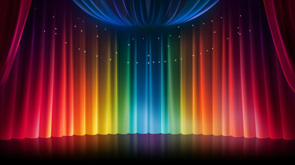 abstract rainbow scene background © TimeaPeter