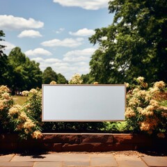 Obraz premium billboard in the park, generative ai 