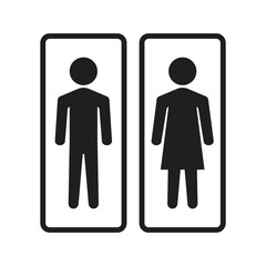 Toilet icon vector on trendy design