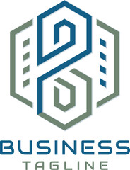 Fototapeta premium Letter B Building Real Estate Skyscraper Buildings Vector Logo