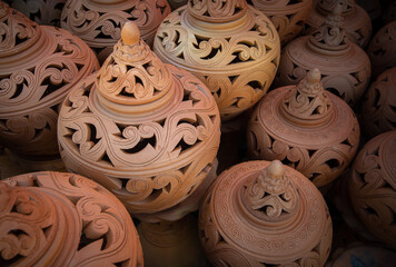 handmade clay pots